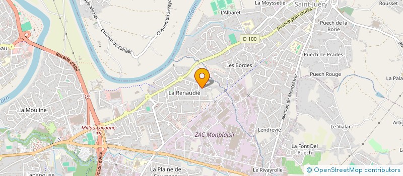 localisation de l'entreprise MONSIEUR SERGE CASSAUGRAND à ALBI