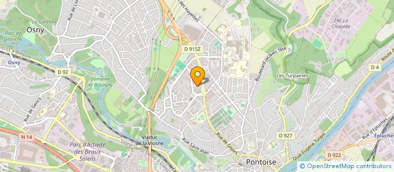 localisation de l'entreprise MONSIEUR SERGE CASSEUS  PONTOISE