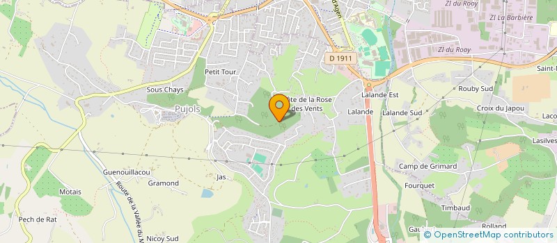 localisation de l'entreprise MONSIEUR SERGE CASSUTTI  PUJOLS