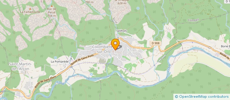 localisation de l'entreprise MONSIEUR SERGE CASTEL à COLOMBIERES-SUR-ORB
