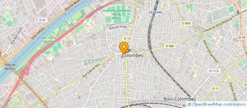 localisation de l'entreprise MONSIEUR SERGE CATEZ  COLOMBES
