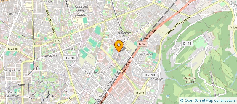 localisation de l'entreprise MONSIEUR SERGE CAU  SAINT-MARTIN-D'HERES