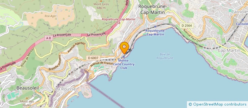 localisation de l'entreprise MONSIEUR SERGE CAUSSE à ROQUEBRUNE-CAP-MARTIN