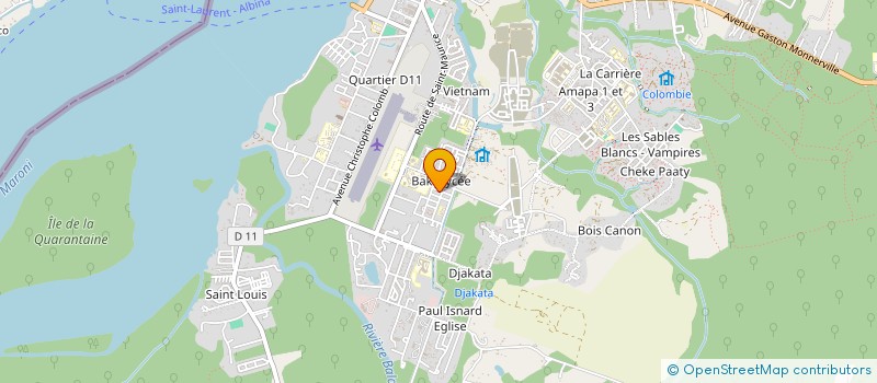 localisation de l'entreprise MONSIEUR SERGE CAZES à SAINT-LAURENT-DU-MARONI