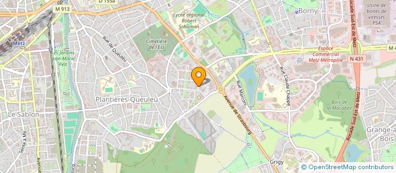 localisation de l'entreprise MONSIEUR SERGE CECCHINI  METZ