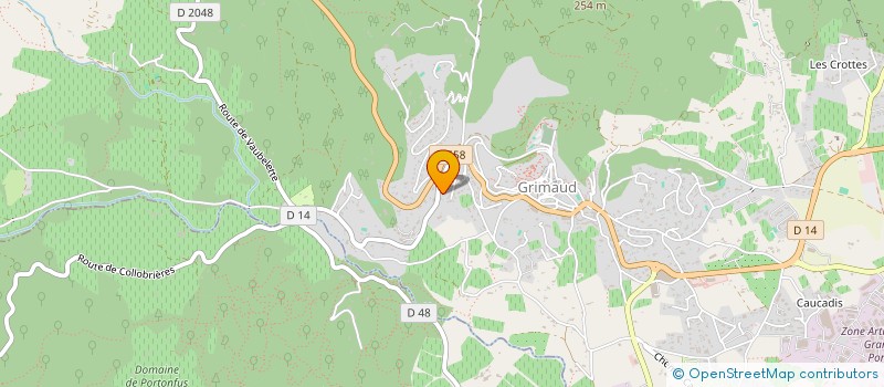 localisation de l'entreprise MONSIEUR SERGE CESANO  GRIMAUD