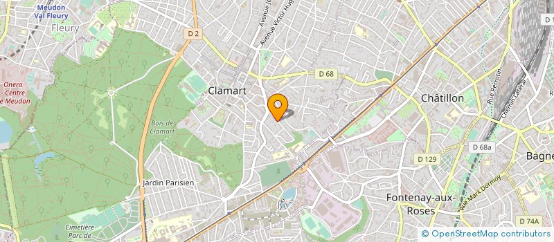 localisation de l'entreprise MONSIEUR SERGE CHABIRON à CLAMART