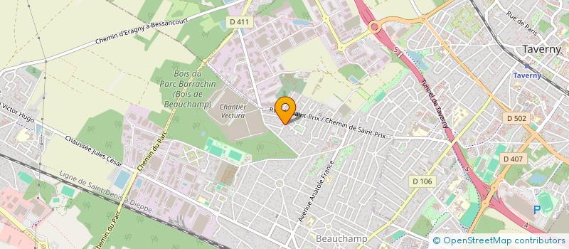 localisation de l'entreprise MONSIEUR SERGE CHALUIGNAC  BEAUCHAMP