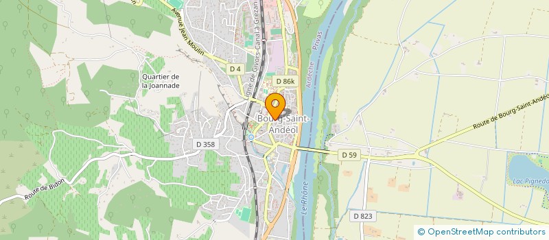 localisation de l'entreprise MONSIEUR SERGE CHAMONTIN à BOURG-SAINT-ANDEOL