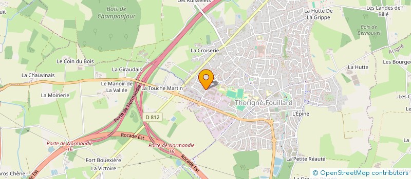 localisation de l'entreprise MONSIEUR SERGE CHAMPIGNY  THORIGNE-FOUILLARD