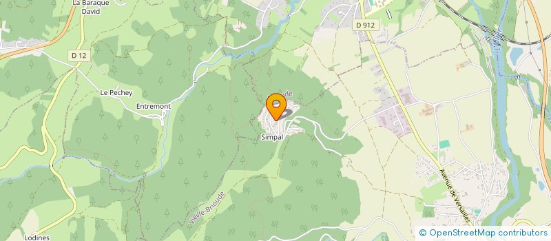 localisation de l'entreprise MONSIEUR SERGE CHAPAVEIRE  VIEILLE-BRIOUDE