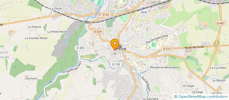 localisation de l'entreprise MONSIEUR SERGE CHAPEL  VIRE NORMANDIE