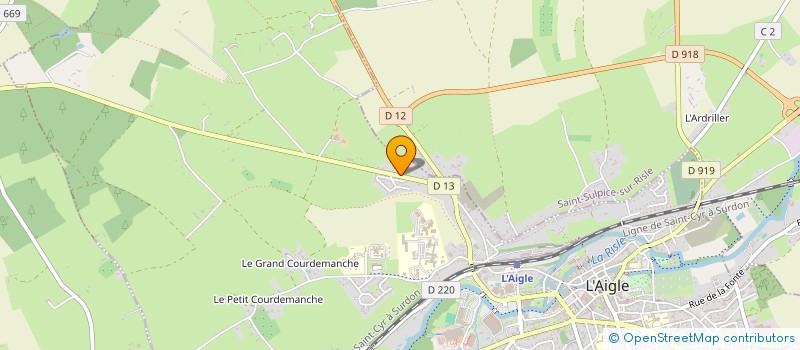 localisation de l'entreprise MONSIEUR SERGE CHAPET à L'AIGLE