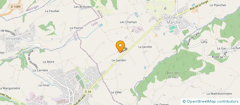 localisation de l'entreprise MONSIEUR SERGE CHARRETIER à GREZIEU-LE-MARCHE