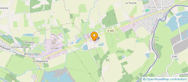 localisation de l'entreprise MONSIEUR SERGE CHARTEREAU  LA CHARTRE SUR LE LOIR