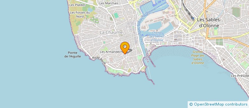 localisation de l'entreprise MONSIEUR SERGE CHASSERIAUD à LES SABLES D'OLONNE