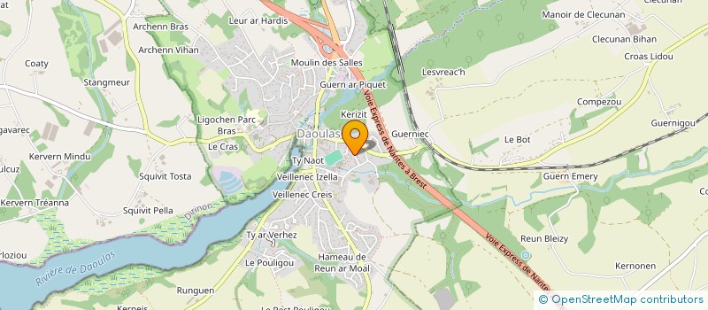 localisation de l'entreprise MONSIEUR SERGE CHATELAIN  DAOULAS