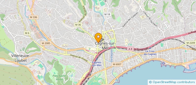 localisation de l'entreprise MONSIEUR SERGE CHEMAMA  CAGNES-SUR-MER