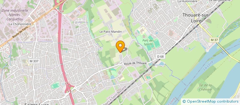 localisation de l'entreprise MONSIEUR SERGE CHEMINANT  SAINTE-LUCE-SUR-LOIRE