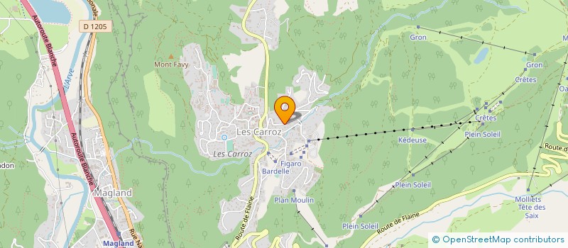 localisation de l'entreprise MONSIEUR SERGE CHEVALIER  ARACHES-LA-FRASSE