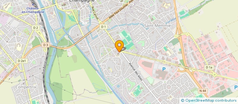 localisation de l'entreprise MONSIEUR SERGE CHEVALIER  CHALONS-EN-CHAMPAGNE