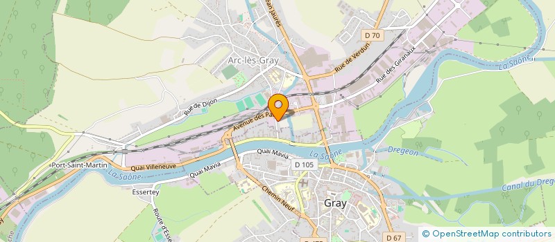 localisation de l'entreprise MONSIEUR SERGE CHEVALIER  ARC-LES-GRAY