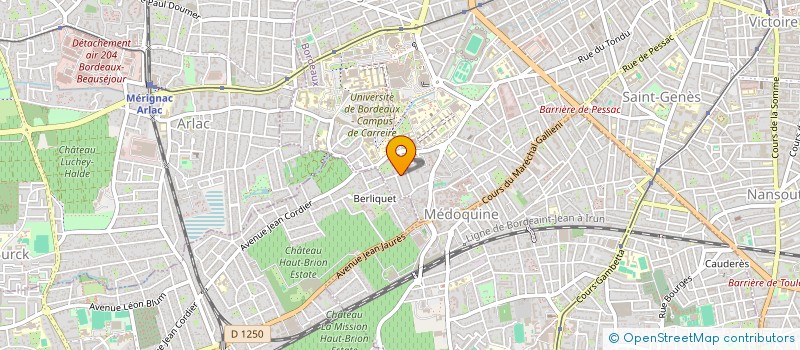 localisation de l'entreprise MONSIEUR SERGE CHIARELLI à BORDEAUX