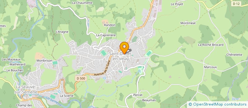 localisation de l'entreprise MONSIEUR SERGE CHIRON  SAINT-DIDIER-EN-VELAY