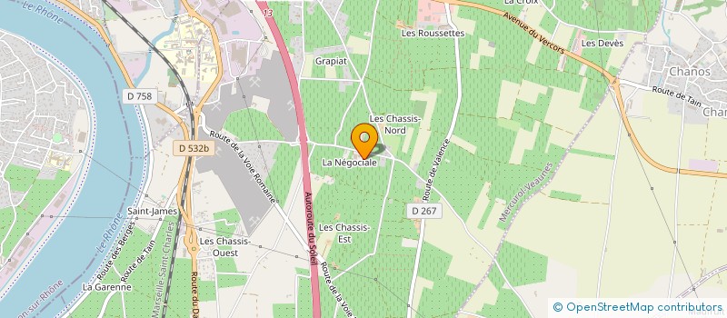 localisation de l'entreprise MONSIEUR SERGE CHOSSON  MERCUROL-VEAUNES