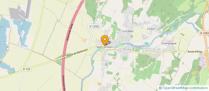 localisation de l'entreprise MONSIEUR SERGE CHOUX  ARLAY