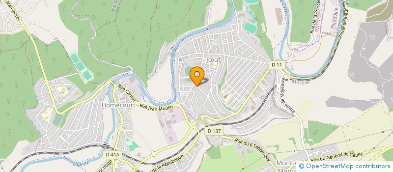 localisation de l'entreprise MONSIEUR SERGE CIIALFI  JOEUF