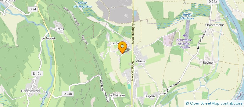 localisation de l'entreprise MONSIEUR SERGE CLAPOT  PEYRIEU