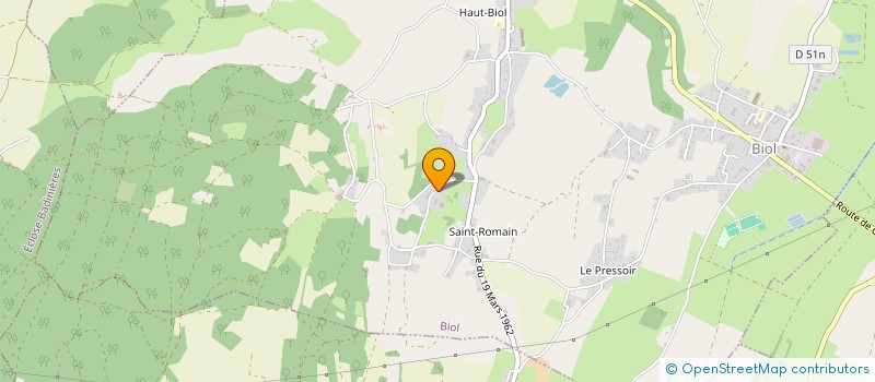 localisation de l'entreprise MONSIEUR SERGE CLAVEL  BIOL