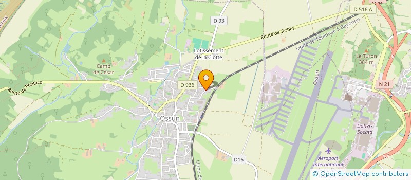 localisation de l'entreprise MONSIEUR SERGE CLAVERIE  OSSUN