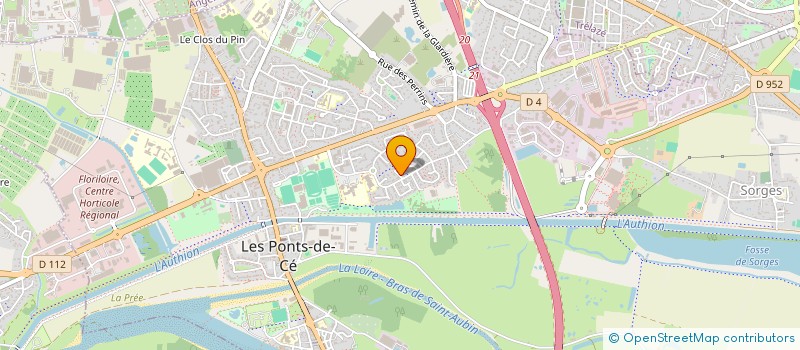 localisation de l'entreprise MONSIEUR SERGE CLEMENT à LES PONTS-DE-CE
