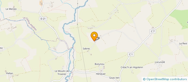 localisation de l'entreprise MONSIEUR SERGE COENT  PLONEVEZ-DU-FAOU