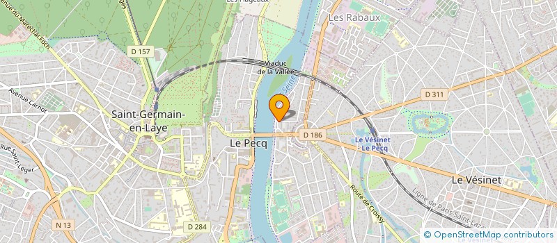 localisation de l'entreprise MONSIEUR SERGE COESTIER  LE PECQ