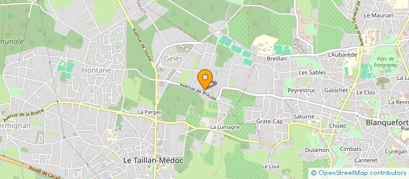 localisation de l'entreprise MONSIEUR SERGE COINDRE  LE TAILLAN-MEDOC