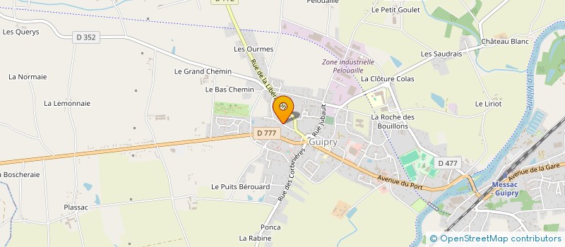 localisation de l'entreprise MONSIEUR SERGE COLLIN  GUIPRY-MESSAC