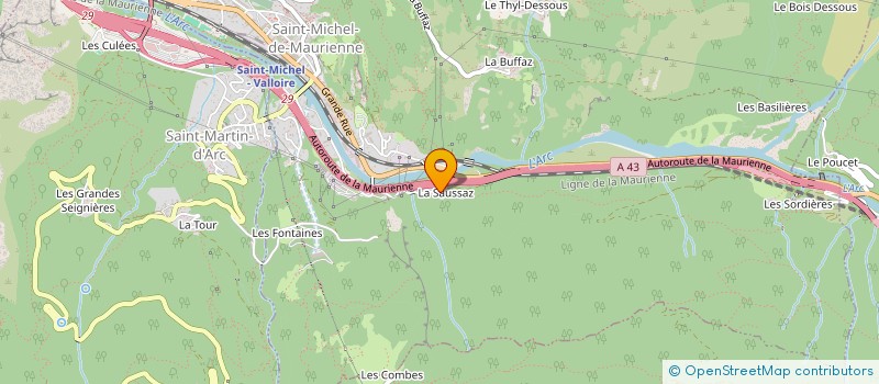 localisation de l'entreprise MONSIEUR SERGE COLLOMBET à SAINT-MICHEL-DE-MAURIENNE
