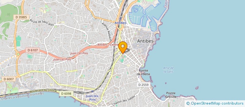 localisation de l'entreprise MONSIEUR SERGE COMARTIN à ANTIBES