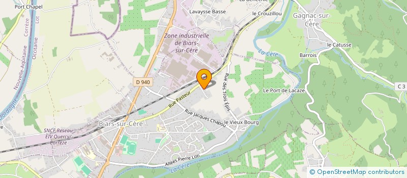 localisation de l'entreprise MONSIEUR SERGE COPEZ  BIARS-SUR-CERE