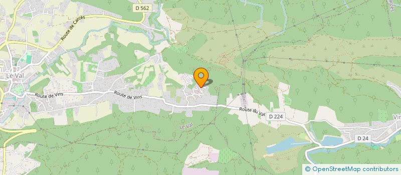 localisation de l'entreprise MONSIEUR SERGE CORITON  LE VAL