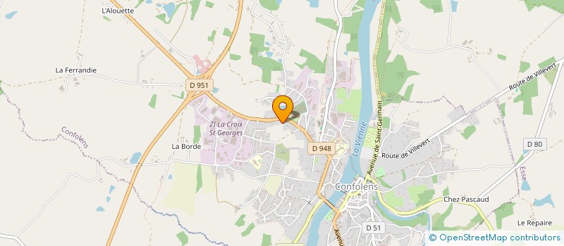 localisation de l'entreprise MONSIEUR SERGE CORMENIER à CONFOLENS