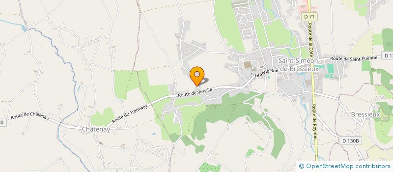 localisation de l'entreprise MONSIEUR SERGE CORNILLE  SAINT-SIMEON-DE-BRESSIEUX