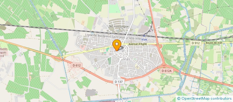 localisation de l'entreprise MONSIEUR SERGE CORRAND  VIAS