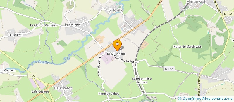 localisation de l'entreprise MONSIEUR SERGE COSNEFROY  SIDEVILLE