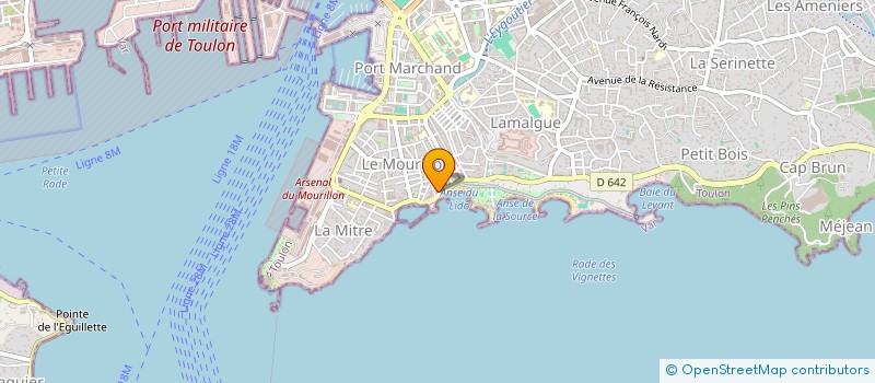 localisation de l'entreprise MONSIEUR SERGE COSTAGUTTA  TOULON