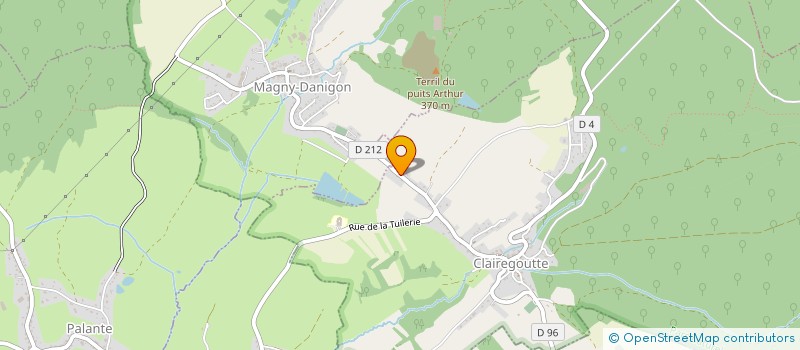 localisation de l'entreprise MONSIEUR SERGE COUCHOT à CLAIREGOUTTE