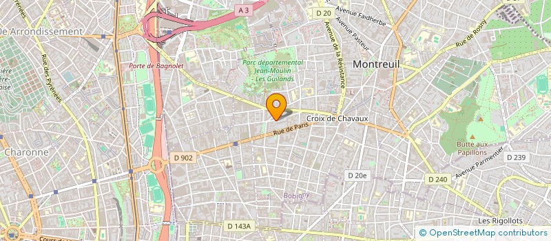 localisation de l'entreprise MONSIEUR SERGE COUDERT à MONTREUIL
